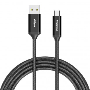 Tronsmart CPP5 PowerLink geflochtenes Nylon USB-C zu USB-A 2.0 Lade- und Synchronisierungskabel
